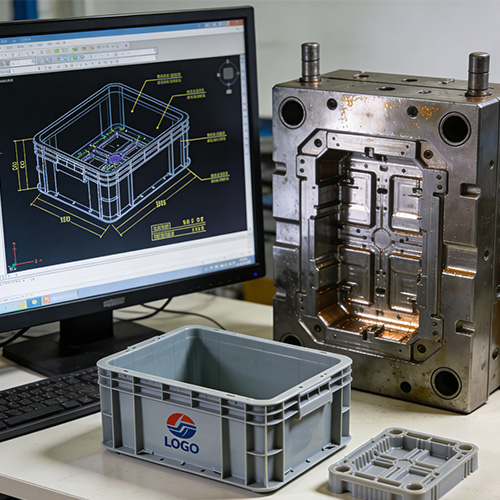 Moldagem por injeção personalizada na China para caixa de plástico