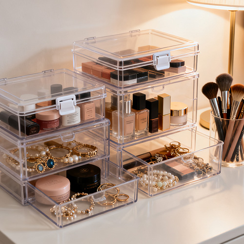 Caixa de armazenamento transparente para serviço de moldagem por injeção