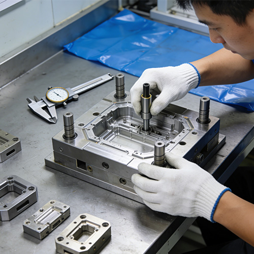 Modelação por injeção plástica das peças sobresselentes da embalagem médica