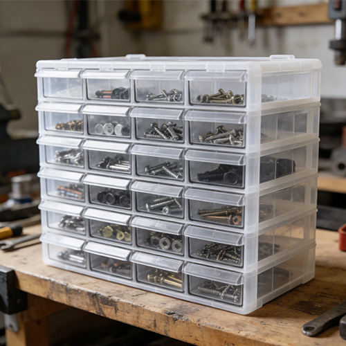 Moldagem plástica de caixas de gaveta de armazenamento de peças